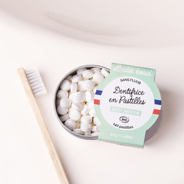 dentifrice solide en pastille menthe